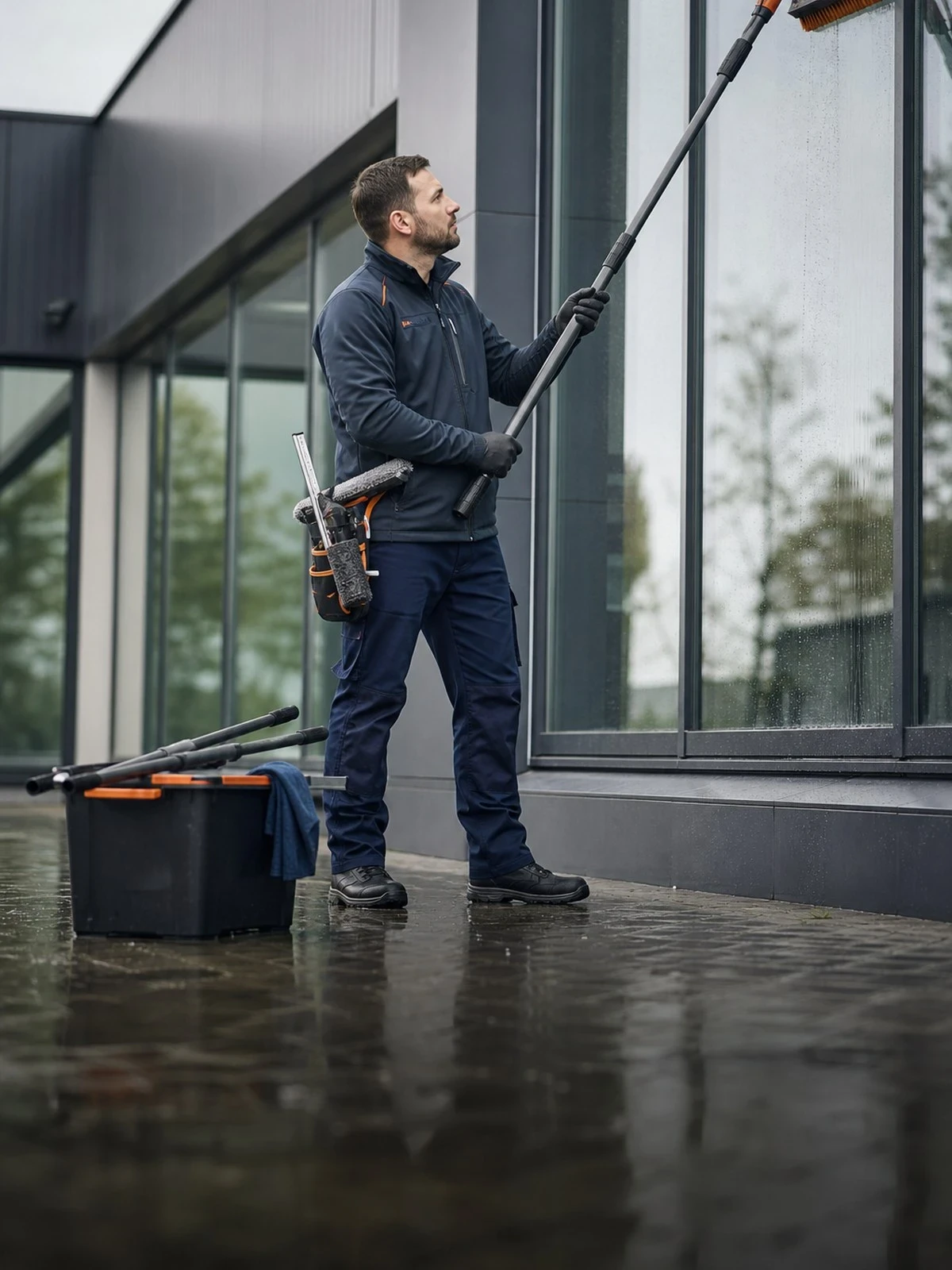 Bedrijfsaansprakelijkheidsverzekering glazenwassersbedrijf - verzekering en dekking via Finass Verzekert