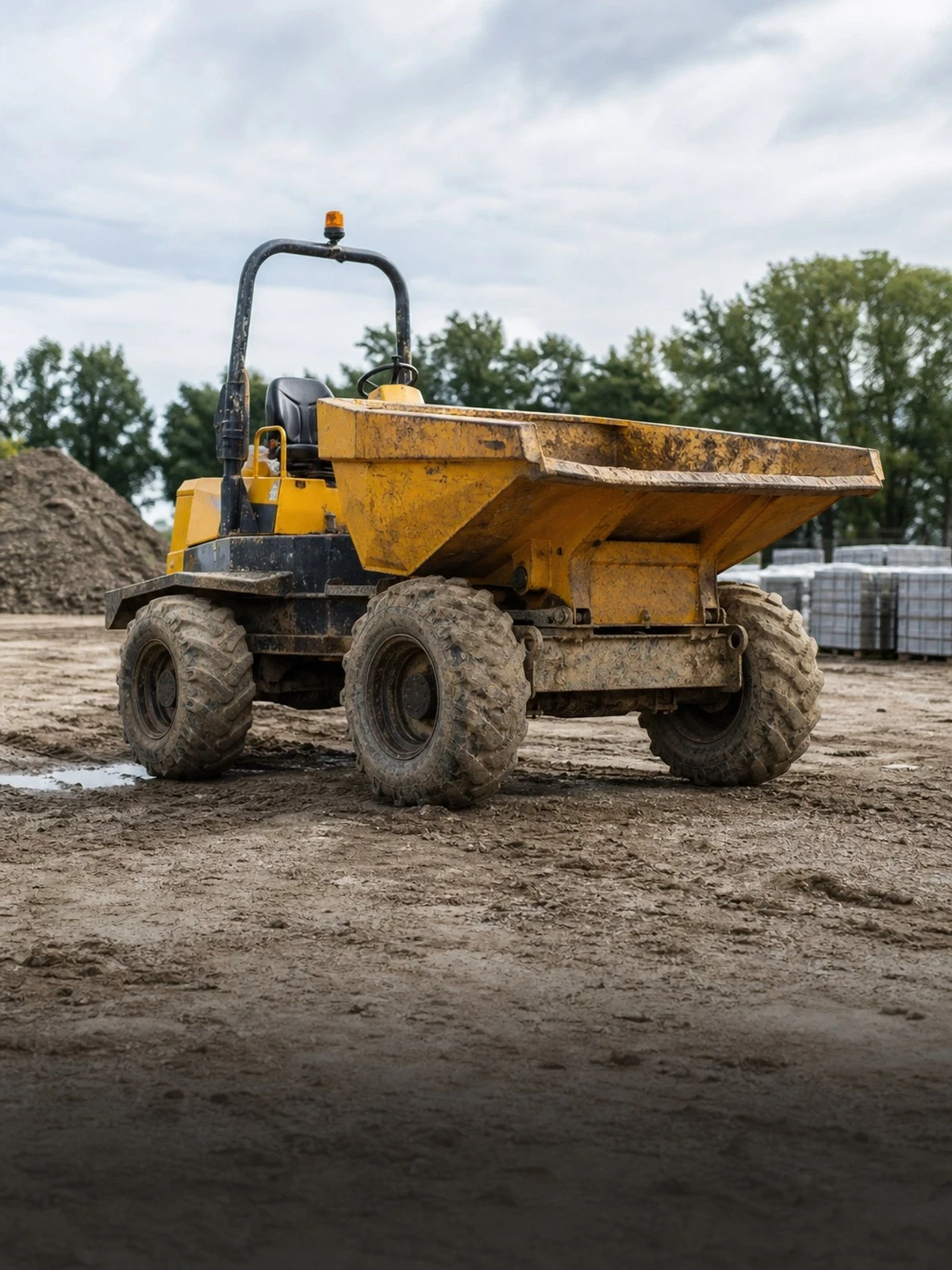 Werkmaterieelverzekering dumper - verzekering en dekking via Finass Verzekert
