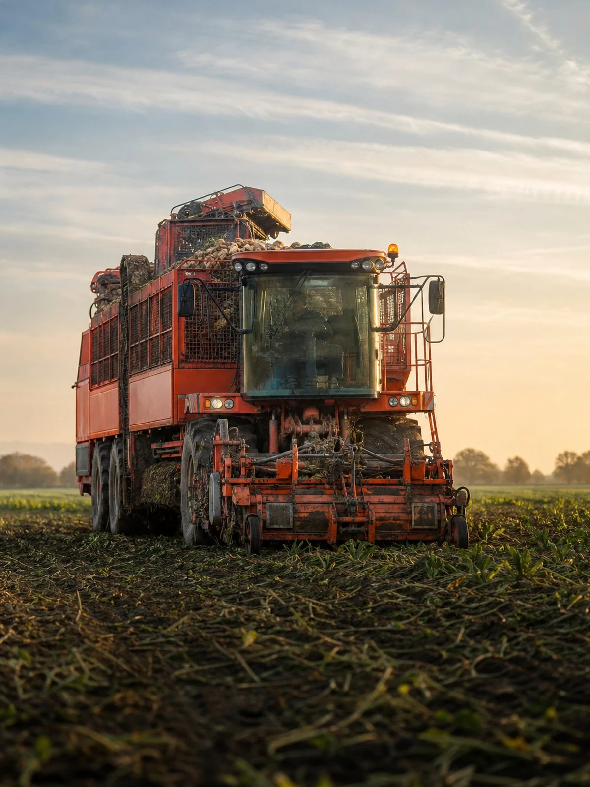 Werkmaterieelverzekering rooi oogstmachine - verzekering en dekking via Finass Verzekert
